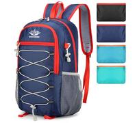 CINGHI LUSSO 25L Mochila de viaje Mochila plegable para hombres Mujeres Mochila para viajar Camping Senderismo Bolsa al aire libre Pequeñas mochilas Mochila impermeable Ultraligero (Azul oscuro)