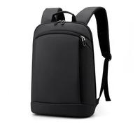 CINGHI LUSSO Mochila de negocios para laptop, ligera, para hombre, para viajes, viajes, Negro, M