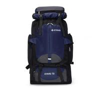 CINGHI LUSSO Mochila de viaje de 70 L para hombres y mujeres, mochila de camping, senderismo, mochila de nailon impermeable, bolsas ligeras, Azul, L, Exteriores