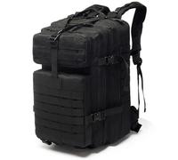 CINGHI LUSSO Mochila Militar Mochila Viaje Mochila Hombre 45L Mochila Tactica Mochilas Supervivencia Gran Capacidad Mochilas Senderismo (Negro)
