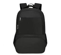 CINGHI LUSSO Mochila Ordenador Portatil 15.6" Mochila Hombre Trabajo Viajes de Negocios y Estudios, con Puerto USB, Antirrobo Bolsa de Almuerzo Isotérmica Mochila Viaje Para Camping - Negro