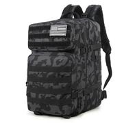 CINGHI LUSSO Mochila táctica militar de 50 L para hombres y mujeres, mochila para viajes, camping, senderismo, impermeable, bolsas de deporte al aire libre, Dark Cp, L