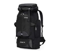 CINGHI LUSSO Senderismo Mochila 70L Mochila para Hombres Mujeres Mochila Grande para Viajar Camping Mochila Impermeable Bolsas Ligeras de Viaje al Aire Libre Mochila (Negro)