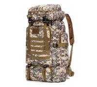 CINGHI LUSSO Senderismo Mochila 80L Mochila para Hombres Mujeres Mochila Táctica Militar Impermeable Molle Mochila Grande para Camping Viajar Trekking Supervivencia al aire libre Mochila (ACU)