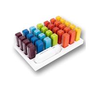 CINIBOX® Dispensador de medicamentos MINI+ Rainbow - Pastillero de 1 mes con 31 compartimentos, 3 tiempos de administración y divisor de pastillas, ideal para personas mayores, dispositivo médico