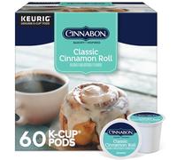 Cinnabon Classic Cinnamon Roll Coffee, Keurig Single Serve K-Cup Pods, Light Roast Coffee, 60 Count, (6 Packs of 10)