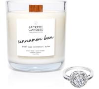 Cinnamon Bun Candle with Ring Inside (Surprise Jewelry Valued at $15 to $5,000) Ring Size 6