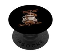 Cinnamon Goals Spanish Souls Hello Churros Y Chocolate PopSockets PopGrip Adhesivo