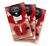 Cinnamon - Marta la Farfalla - Tris Ambientador para coche: perfume de canela especiado, difusor para coche - Juego de 3 unidades