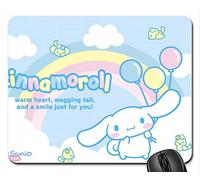 Cinnamoroll and the Rainbow Mouse Pad, Mousepad (10.2 x 8.3 x 0.12 inches)