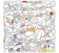 Cinnamoroll BabyCinnamoroll Pegatinas, 2 X 50 Pcs Cinnamoroll Stickers, Stickers Aesthetic, Cute Sticker, Portátile Monopatín Maleta Impermeables Vinilo Sticker, para Niños, Adolescentes, Adultos