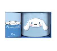 Cinnamoroll - Taza azul con licencia oficial de Sanrio Hello Kitty & Friends 400 ml, taza de café grande de cerámica para té y chocolate caliente, regalo kawaii para niñas, mujeres y adolescentes