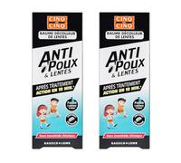 CINQ SUR CINQ Bálsamo Eliminador de Liendres y Piojos, paquete de 2 x 60 ml - Después del tratamiento - Acción en 10 minutos - A partir de los 6 meses y mujeres embarazadas