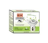 CINQ SUR CINQ Citriodora Difusor Repelente de Mosquitos Eléctrico - Ingredientes Activos de Origen Vegetal - 1 Difusor + 1 Recambio para 45 Noches - Protección Interior para 30 m³