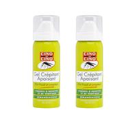 CINQ SUR CINQ Gel calmante crepitante para picaduras de insectos y plantas, paquete de 2 x 50 ml - Microburbujas crepitantes - Efecto refrescante intenso - A partir de 3 años