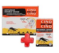 Cinq sur Cinq - Kit protection contre les Moustiques pour la Maison - Cinq sur Cinq Diffuseur Double Usage + Cinq sur Cinq Recharge Liquide 50 nuits