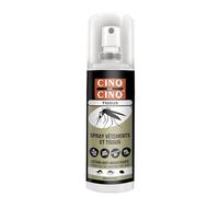 CINQ SUR CINQ | Spray repelente de mosquitos para ropa y tejidos | Mosquito tigre | Protección hasta 8 horas | A partir de 12 meses | Inodoro | No mancha | 100 ml