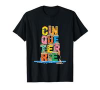 Cinque Terre Italy - Colorido Pueblo Word Art Souvenir Camiseta