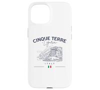 Cinque Terre Liguria Bandera Italiana Italia Riviera Carcasa para iPhone 15