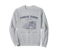 Cinque Terre Liguria Bandera Italiana Italia Riviera Sudadera