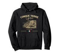 Cinque Terre Liguria Bandera Italiana Italia Riviera Sudadera con Capucha