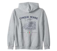 Cinque Terre Liguria Bandera Italiana Italia Riviera Sudadera con Capucha