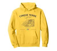 Cinque Terre Liguria Bandera Italiana Italia Riviera Sudadera con Capucha
