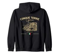 Cinque Terre Liguria Bandera Italiana Italia Riviera Sudadera con Capucha