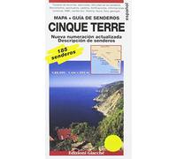 Cinque Terre. Mapa. Guía de senderos. 185 senderos, escala 1:25.000