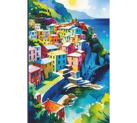 Cinque Terre Travel Journal: A lined 6x9 notebook to write about your trip to Italy and Europe