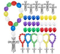 Cinrobiye Globos de decoración de primera comunión, globos de látex de primera comunión, suministros de decoración de fiesta de bautizo, suministros de decoración para Dios bendiga, bautizo, oración