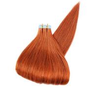 Cinta 20 unids/pack en extensiones de cabello humano Remy, pelos gruesos invisibles de trama de piel sin costuras de PU recta(#350,24 Inch)