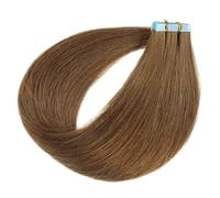 Cinta 20 unids/pack en extensiones de cabello humano Remy, pelos gruesos invisibles de trama de piel sin costuras de PU recta(#8,22 inch)