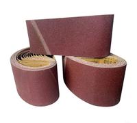 Cinta abrasiva de 2460 x 400 mm para metal, carpintería y muebles, resistente al desgaste con respaldo de tela para moler, pulir y lijadoras de banda grandes (grano 320)
