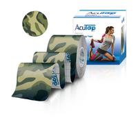 Cinta AcuTop, verde, estilo militar, 5 cm x 5 m