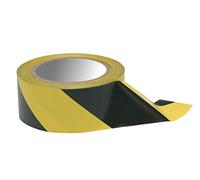 Cinta adhesiva amarillo/negro mm.50 x 33mt. Unidades - 18