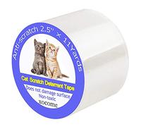 Cinta adhesiva antiarañazos, protección contra arañazos para puertas de 2,5 x 11 yardas, protección contra arañazos, por un lado, autoadhesiva, transparente para sofá, puerta, mesa, muebles