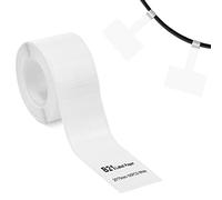 Cinta adhesiva compatible con NIIMBOT B21/B1/B3S, Precio de la joyería Impresora de etiquetas de papel impermeable anti-aceite resistente a los arañazos etiqueta blanca 25x30mm 100Pcs