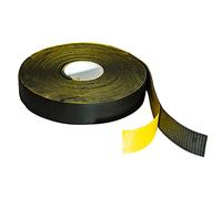 Cinta adhesiva con malla 15mtr. 3 mm x 50 mm x 15 mm de Caucho Elastomérico Adhesivado para Aislante Térmico, Tuberías Aire Acondicionado, Puertas, Ventanas. Aísla Todo Tipo de Superficie