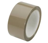 Cinta adhesiva de 50 mm en transparente o marrón, color a elegir (marrón).