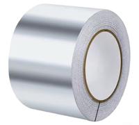 Cinta adhesiva de aluminio resistente a altas temperaturas de 5 x 10 m, resistente al calor, resistente al agua, para parches de sellado de ventilación de secadora (5 x 10 m)