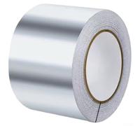 Cinta adhesiva de aluminio resistente a altas temperaturas de 5 x 65 pies, resistente al calor, impermeable, para sellado de ventilación de secadora (5 x 5 m)