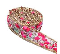 Cinta adhesiva de diamantes de imitación brillantes de 1,1 yarda para decoración de tartas de boda, manualidades, adornos
