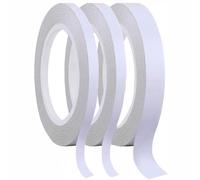 Cinta adhesiva de doble cara, cinta adhesiva multiusos, cinta adhesiva transparente para alfombras para proyectos de manualidades, sellos de goma, 3 rollos (ancho 0.25 pulgadas/0.6 pulgadas)