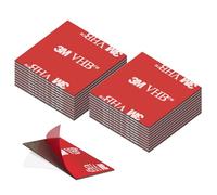 Cinta adhesiva de doble cara extrafuerte, impermeable, para casa y oficina, formato cuadrado de 30 x 30 mm, 20 unidades