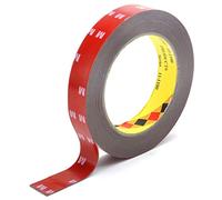 Cinta adhesiva de doble cara extrafuerte, autoadhesiva, resistente al calor, para montaje de espejos de coche, almohadillas adhesivas, discos adhesivos para coche, hogar y oficina, 5 m, 1 rollo (20 mm