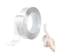Cinta adhesiva de doble cara transparente de 3 m, resistente al agua, despegable, no deja marcas