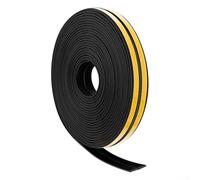 Cinta adhesiva de espuma para marco de puerta, burlete con aislamiento de ruido y resistencia a la humedad, material de goma EPDM (negro)