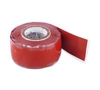 Cinta adhesiva de goma de silicona impermeable de 2,5 cm x 300 cm (1 x 10 pies), para reparación de rescate y manguera de alambre autofusionable (rojo)