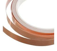 Cinta adhesiva de lámina de cobre de 10M, cinta conductora de caracol EMI de blindaje de un solo lado, cintas de reparación eléctrica de circuito DIY(4mm)